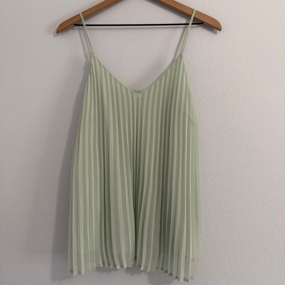 A New Day - Mint Green Pleated Cami‎